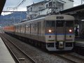 [鉄道][115系][貫通幌]★福知山電車区 R1編成+京都C10編成 M'c114-6123側 京都駅 2010.1