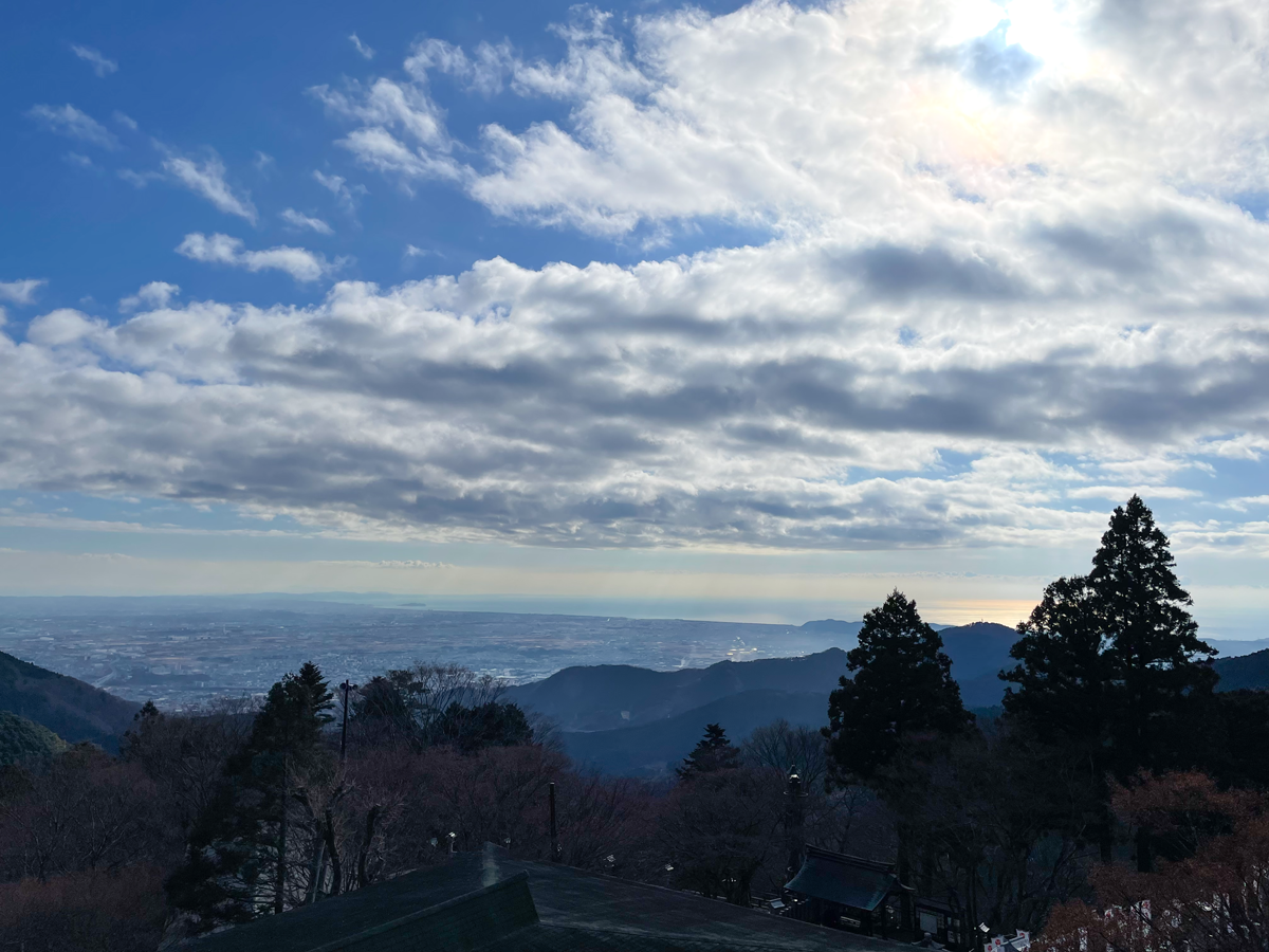 大山阿夫利神社からの眺めの写真