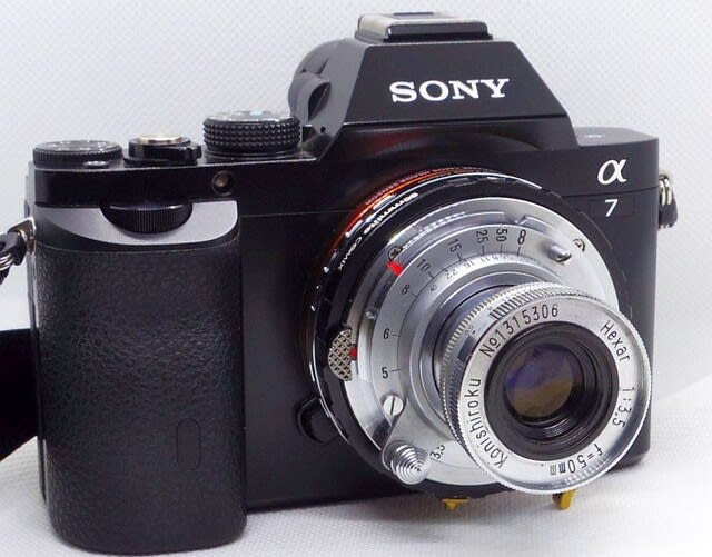 小西六のクラシカルな沈胴レンズはしっかり写る Konishiroku Hexar