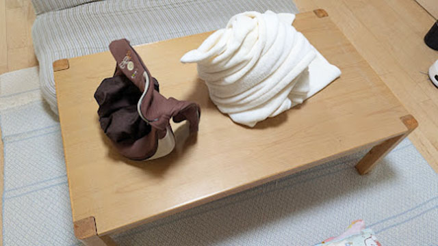 黒板付きローテーブル