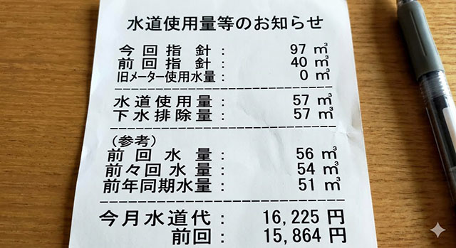 今回の検針票