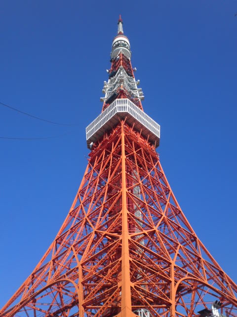 今日は芝で会議。東京タワーがカコイイ