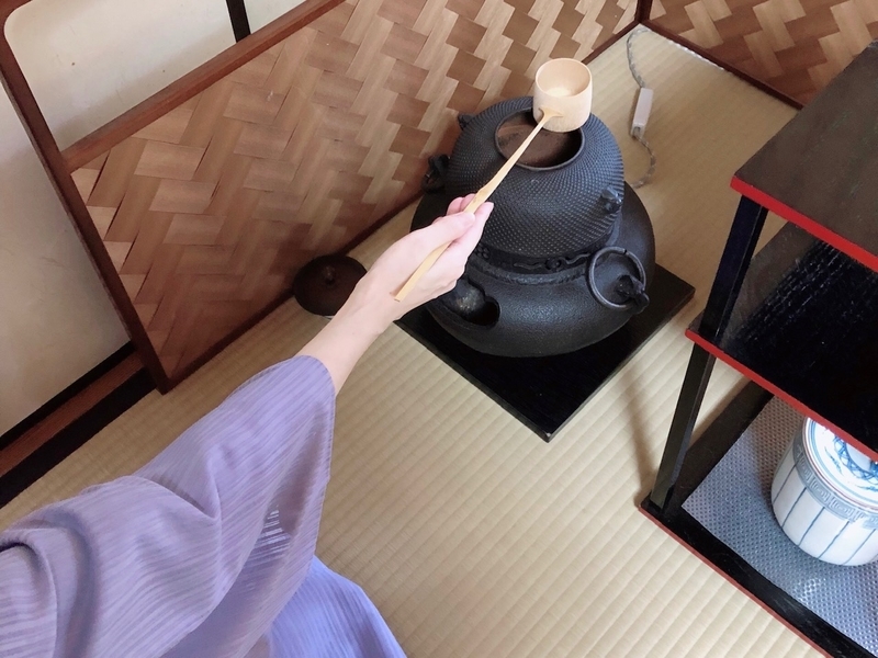 置き柄杓・切り柄杓・引き柄杓/裏千家茶道風炉の柄杓の置き方【割稽古