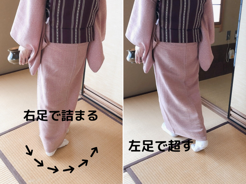 裏千家茶道の歩き方・下がり方・建水回り