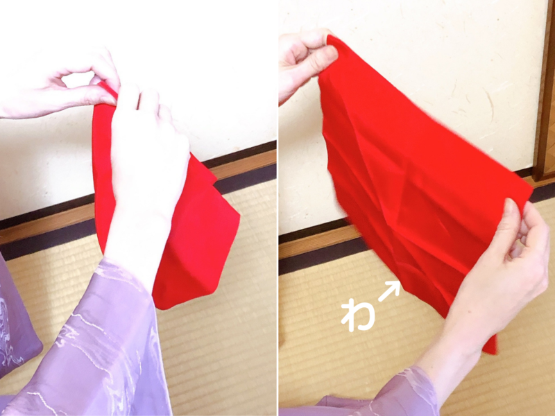 四方捌き/裏千家茶道袱紗のさばき方
