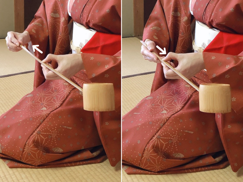 炉の柄杓の扱い方/取り方・置き方（裏千家茶道） - ミッチとしずばぁば