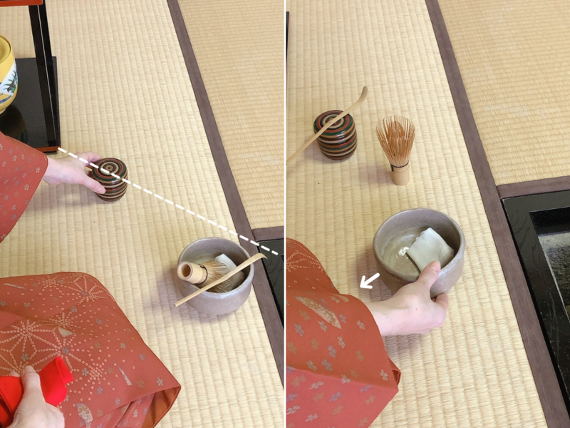 【炉】薄茶の棚点前/更好棚を使った平点前（裏千家茶道）