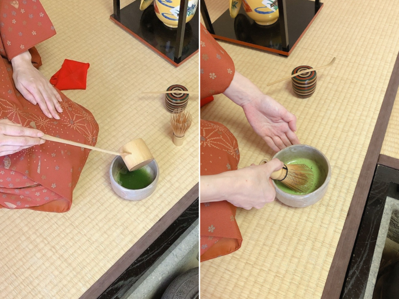 【炉】薄茶の棚点前/更好棚を使った平点前（裏千家茶道）