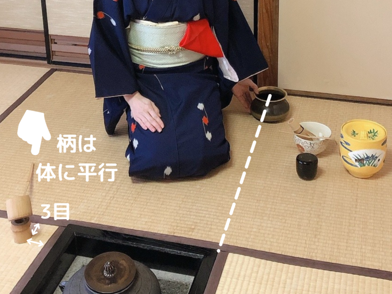 裏千家茶道/炉の運び点前・棚なし平点前のやり方