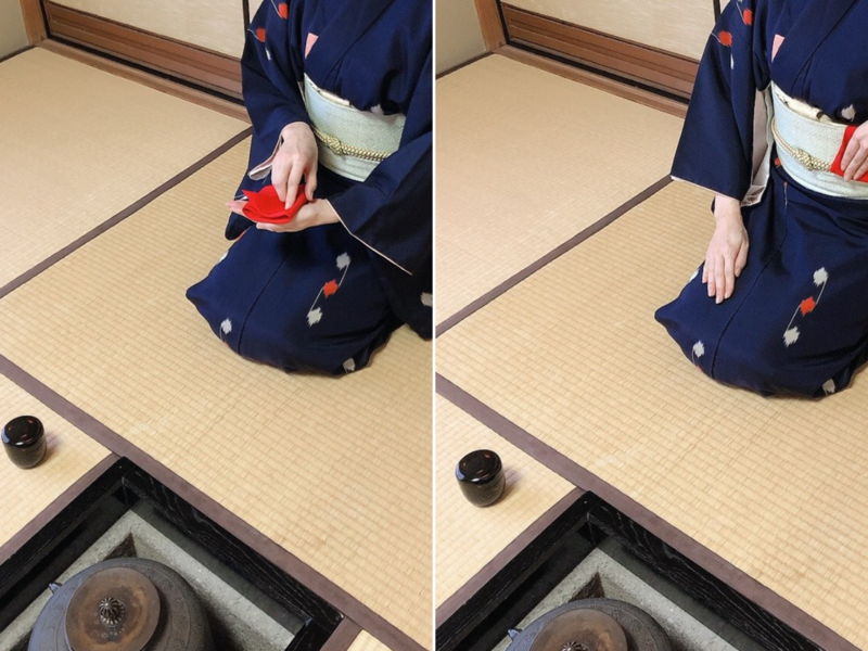 拝見に出すときの棗の清め方/茶杓の出し方（裏千家茶道）