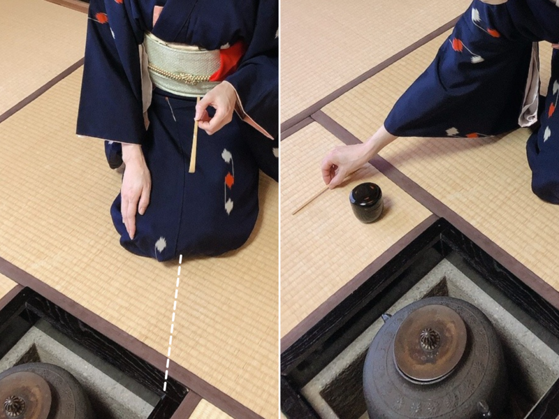 拝見に出すときの棗の清め方/茶杓の出し方（裏千家茶道）