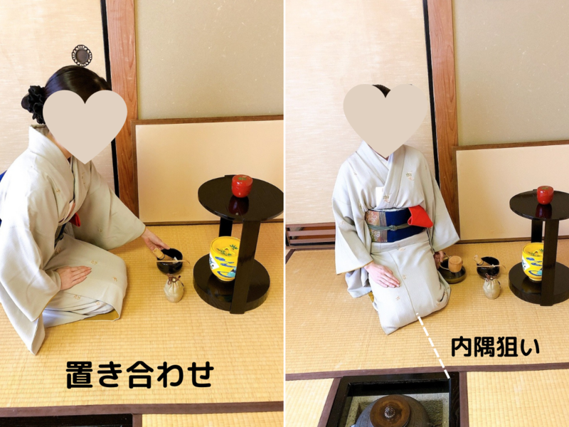 【炉】濃茶の棚点前/丸卓を使った平点前(裏千家茶道)