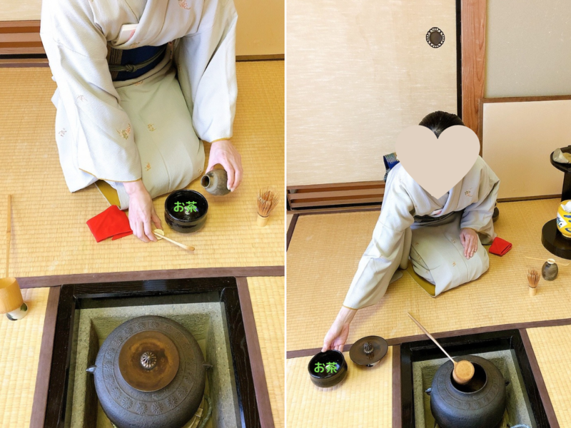 【炉】濃茶の棚点前/丸卓を使った平点前(裏千家茶道)