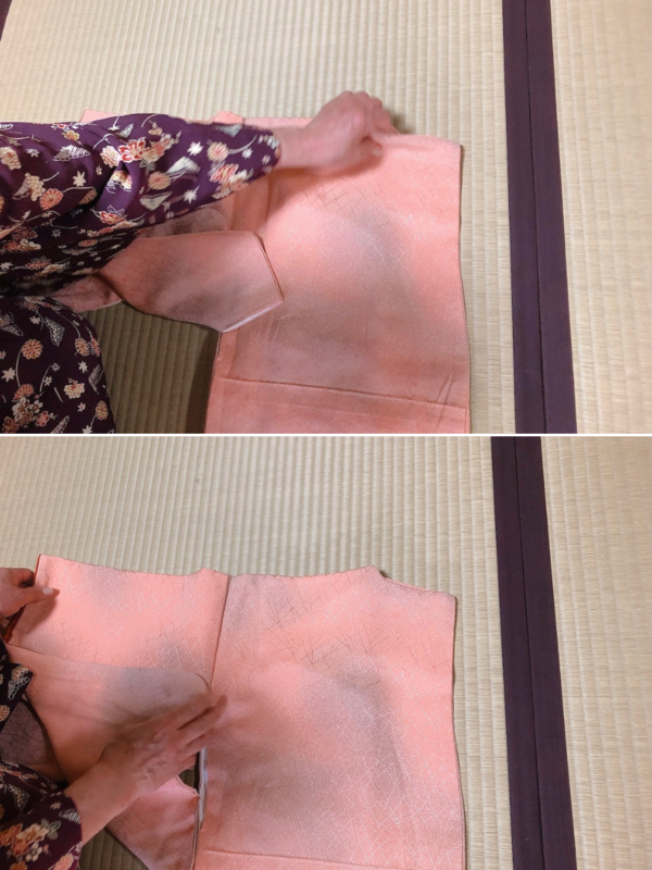 着物のたたみ方（本たたみ）