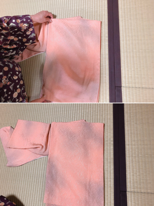着物のたたみ方（本たたみ）