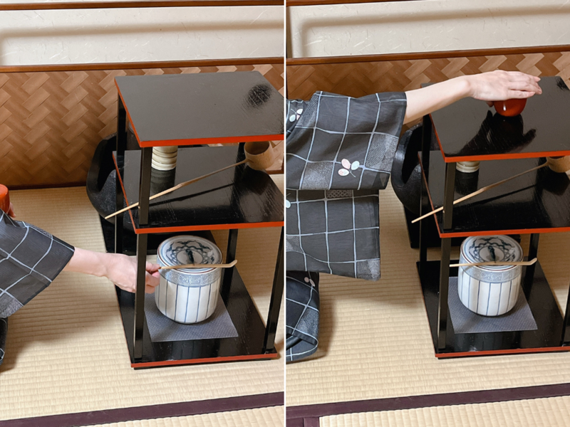 【風炉】薄茶の貴人点て点前の流れ（裏千家茶道）