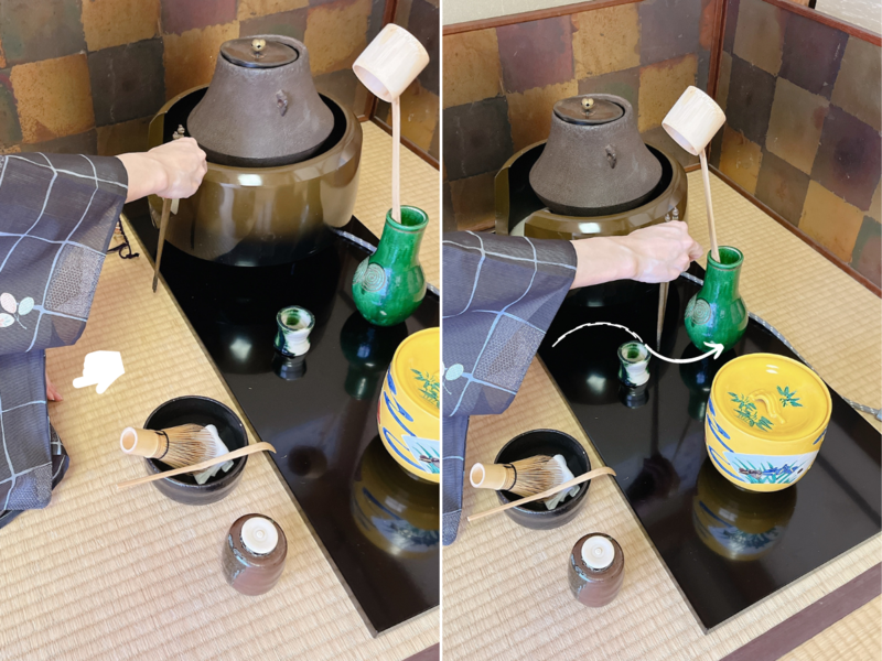 飾り火箸の扱い方/長板点前の割り稽古（裏千家茶道）