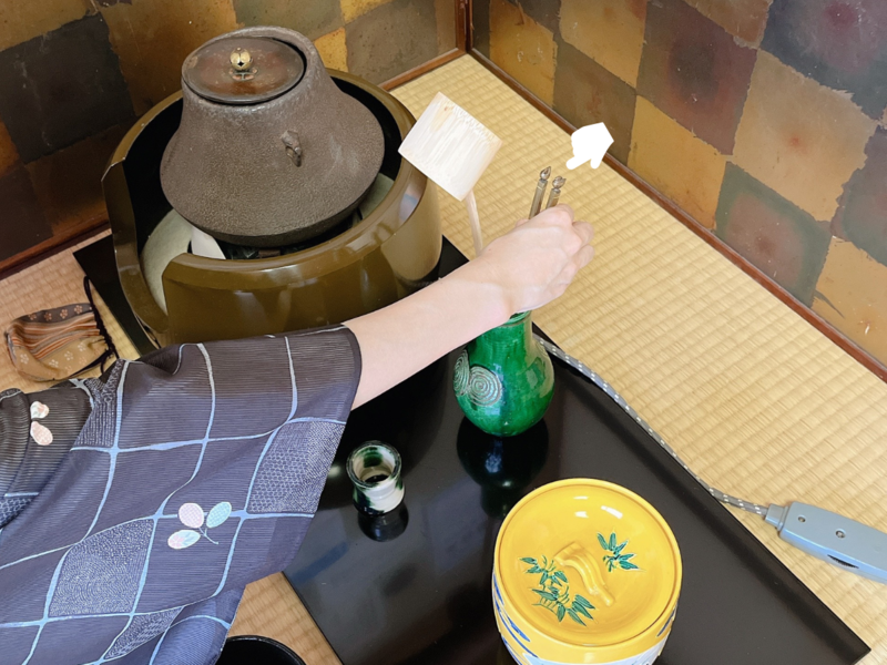 飾り火箸の扱い方/長板点前の割り稽古（裏千家茶道）