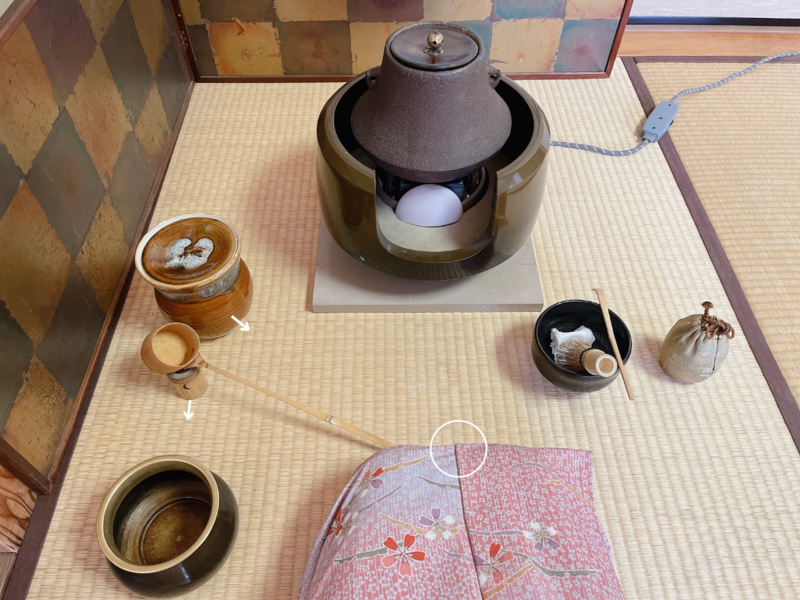 中置の濃茶点前/10月限定の風炉点前(裏千家茶道)