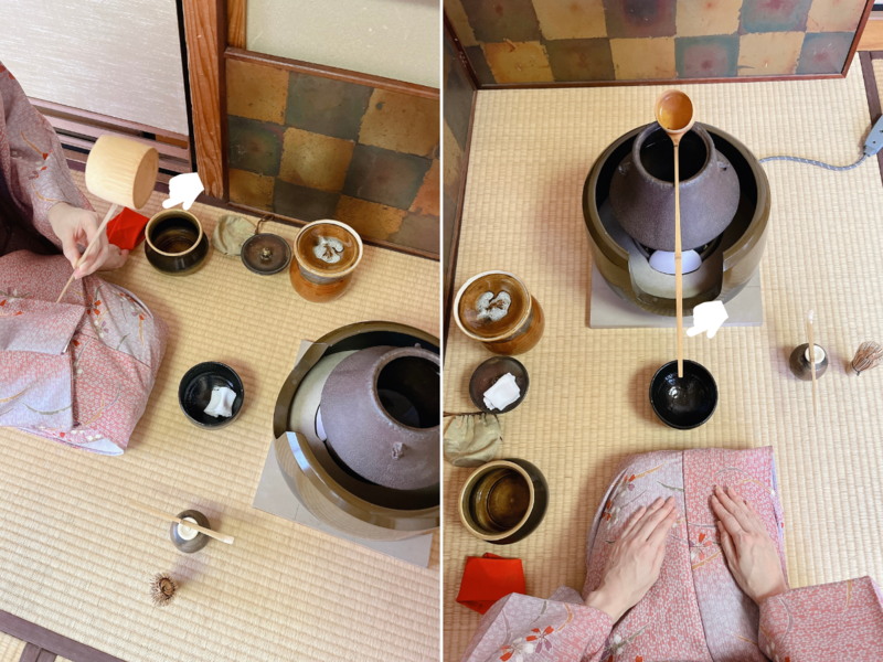 中置の濃茶点前/10月限定の風炉点前(裏千家茶道)