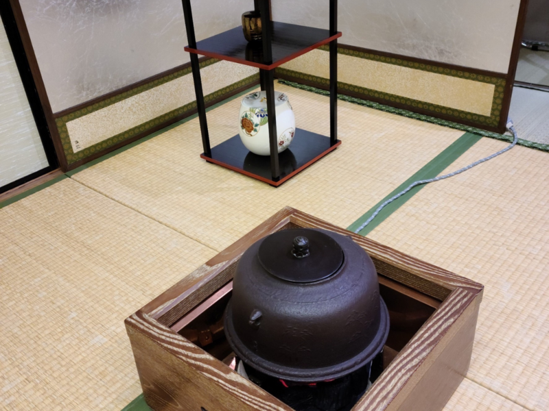 ドキドキの発表会/置き炉でのお点前でした