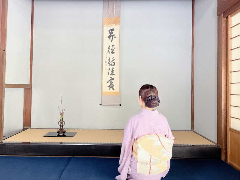 お茶会(月釜)の様子