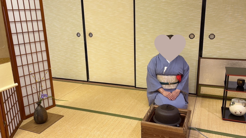 ドキドキの発表会/置き炉でのお点前でした