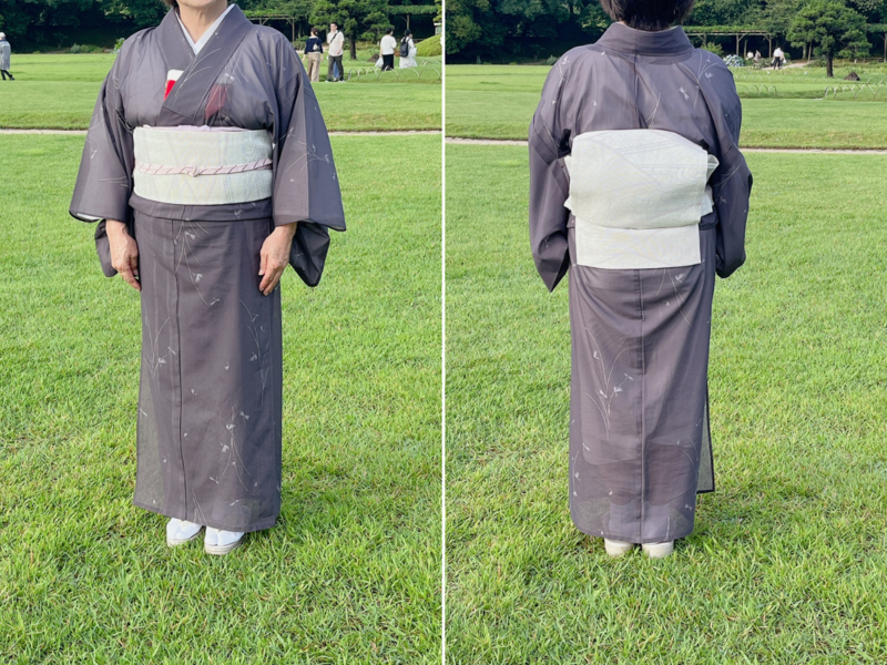 7月茶会に行ってきました（着物コーデ）