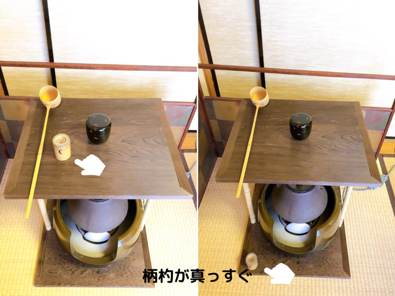 五行棚の荘り方/柄杓と蓋置の置き方（裏千家茶道） - ミッチとしずばぁ