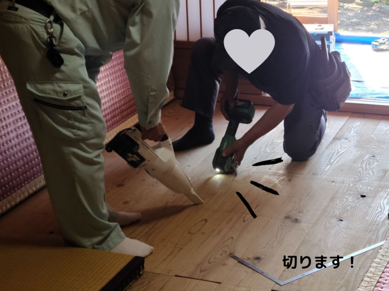 自宅に炉を切る！八畳間を茶室にリフォーム