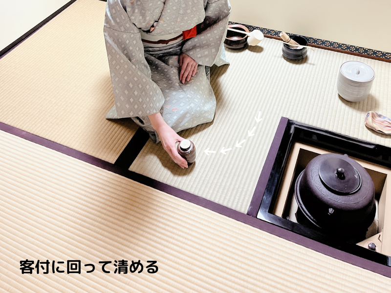 八炉様 八炉】向切の濃茶点前（本勝手）/裏千家茶道 - ミッチとしずばぁ