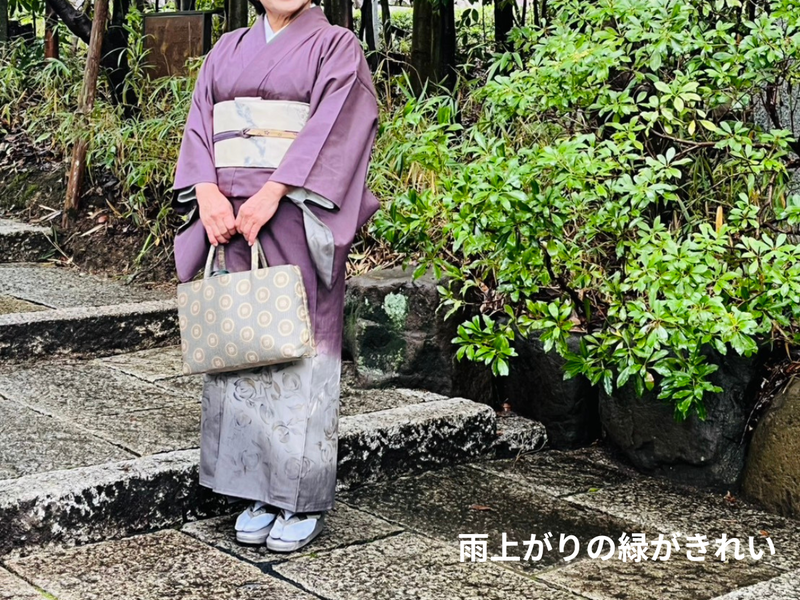 2025年10月のお茶会に行ってきました(袷コーデ)