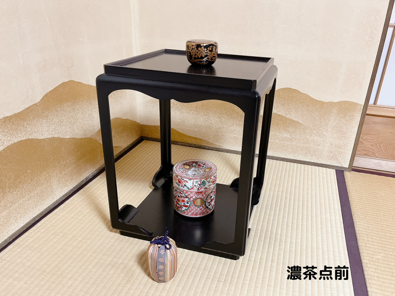茶道具 卓 高麗卓 Ｎ11033TK 高麗卓（こうらいじょく）一閑塗り 宗旦好写 | 茶道具通販専門店 ふげ