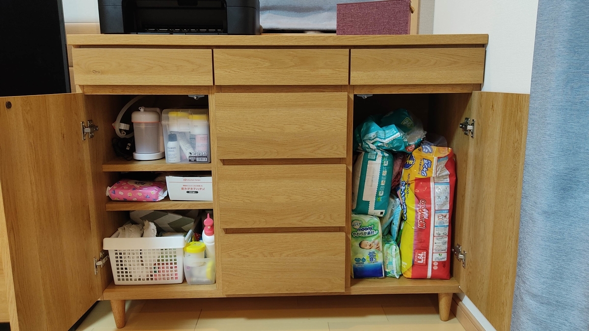 ベルメゾン 奥行が選べるカウンターキャビネット［日本製］ ナチュラル