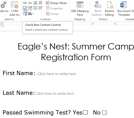 How To Create forms In Microsoft Word - octaonenetwork’s blog