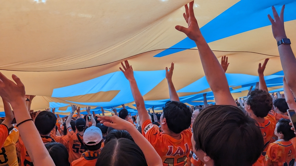 エスパルス 国立試合 ビックフラッグ