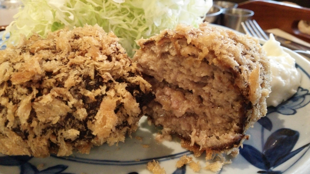 自家製メンチカツセット