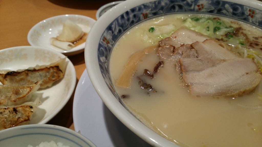 ざぼんラーメンのラーメンセット