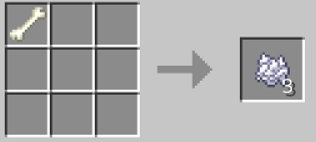 Minecraft骨粉のレシピ