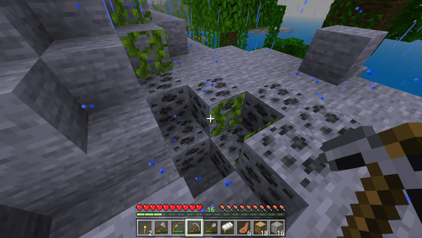 高山で大量の石炭