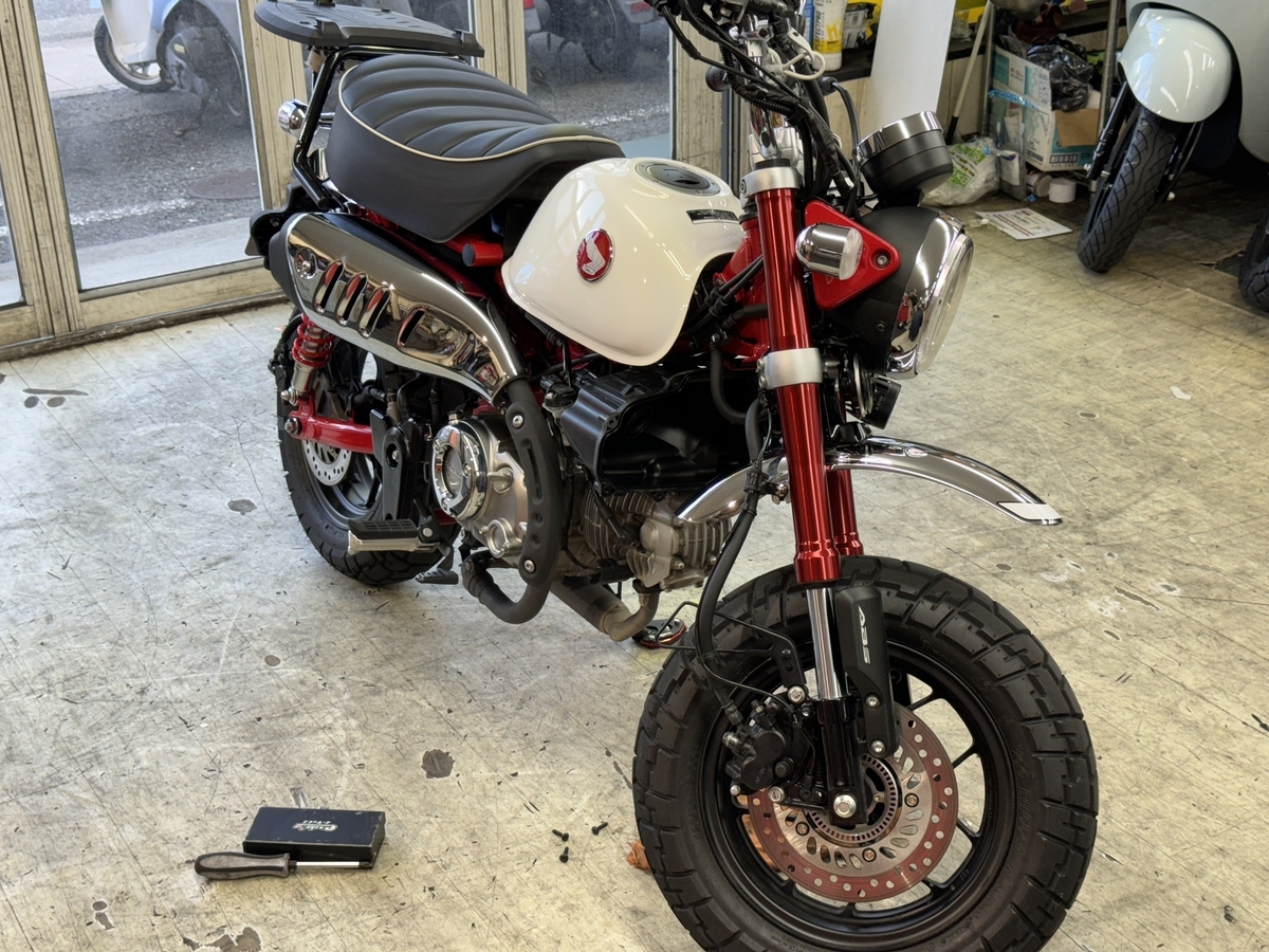 Monkey125（JB05）不具合① 雨天走行時に息つきする - おっさんが