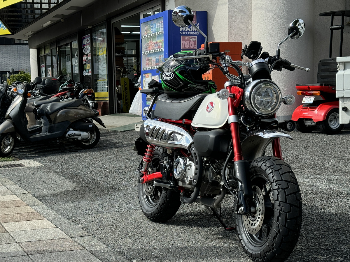 Monkey125（JB05）不具合① 雨天走行時に息つきする - おっさんが