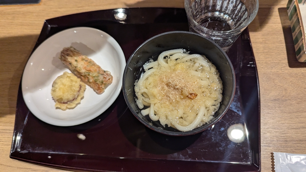 朝食 ハーフビュッフェ（うどん）