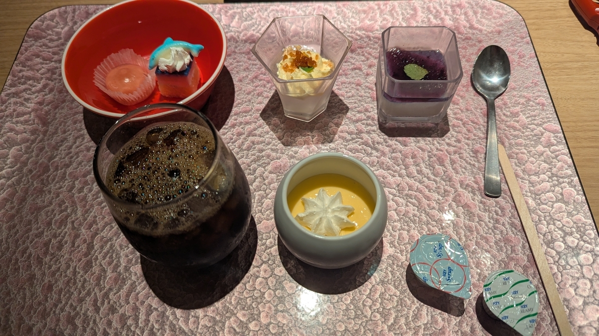 TAOYA白浜千畳の夕食後に食べたデザート