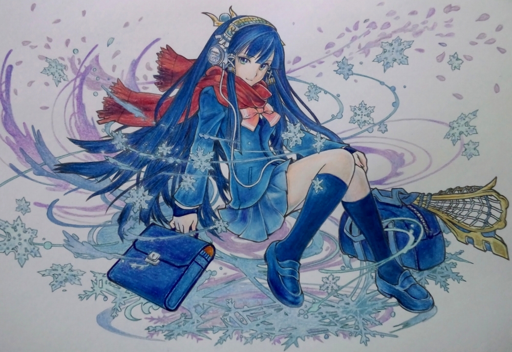 パズドラ塗り絵 イシス 制作過程 塗り絵日記