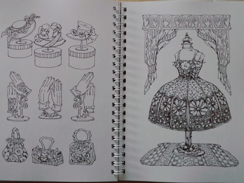 大人の塗り絵 ボールペンでぬり絵 パリの旅 レビュー 塗り絵日記