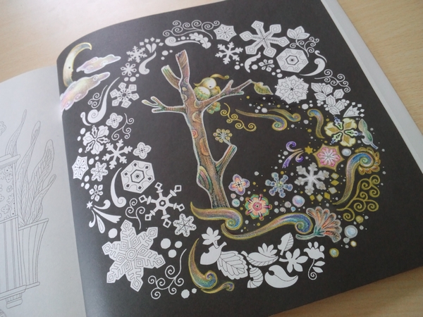 なんちゃってスクラッチアートを目指して やすらぎの花園より 塗り絵日記