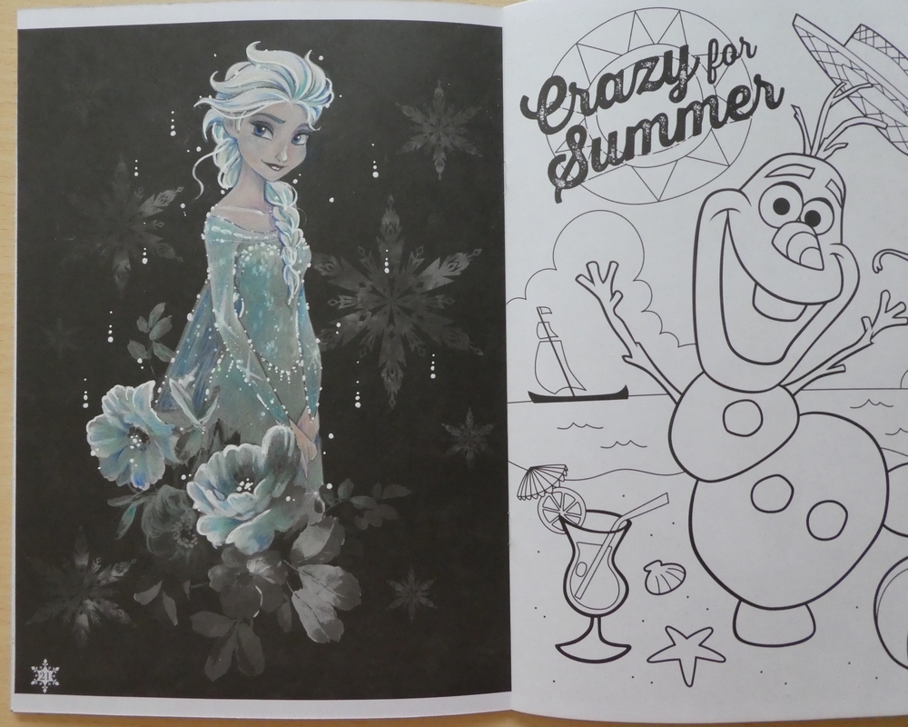 塗り絵本紹介 アートぬりえｆｒｏｚｅｎ アナと雪の女王 レビュー 塗ってみました 塗り絵日記