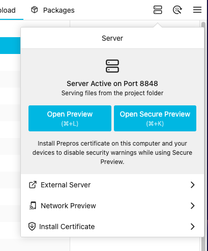 ローカルサーバー