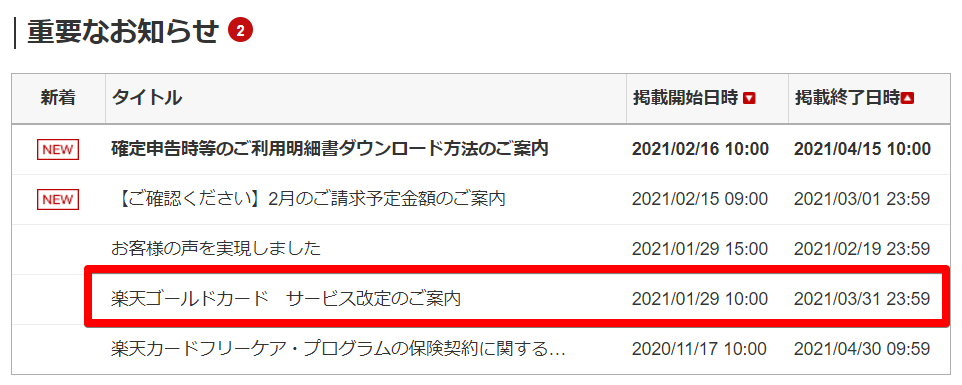 楽天ゴールドカードを解約する人は3月末までに年会費返金手続きを ハンパな夢のひとカケラのブログ